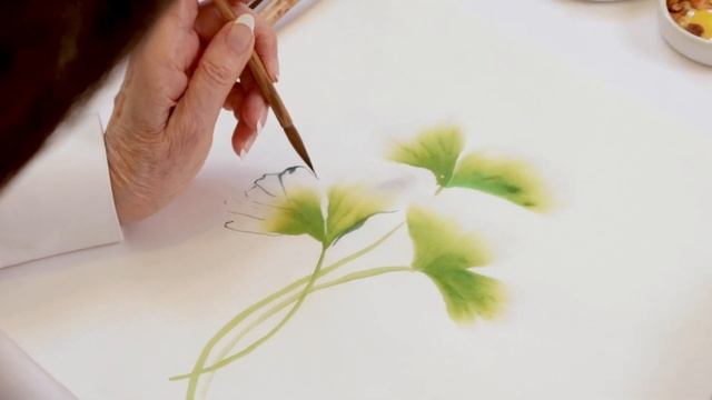 Painting Ginkgo Leaves смотреть онлайн