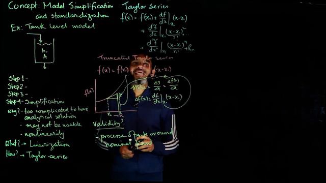 Linearization of tank level model using the truncated Taylor series - control lecture смотреть онлайн