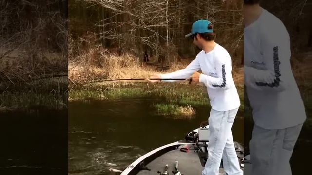 Sight fishing for black bass! смотреть онлайн