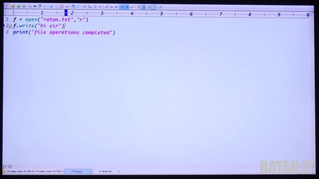 Python Tutorial || Video class-42 ||File Handling Part-2 || By Ratan sir смотреть онлайн
