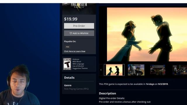 NightSkyPrince Reacts to New Final Fantasy VIII Remastered Trailer смотреть онлайн