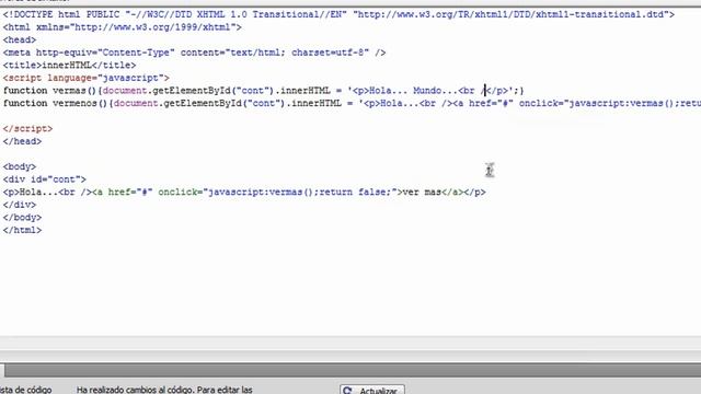 Como escribir en una pagina web con JavaScript (innerHTML) смотреть онлайн