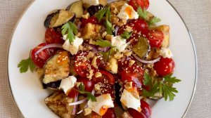 САЛАТ С ХРУСТЯЩИМИ БАКЛАЖАНАМИ! БЫСТРО И ВКУСНО!