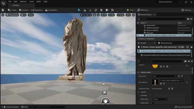 Learn to use Chaos in 2 minutes! Destroy objects in Unreal Engine 5 смотреть онлайн