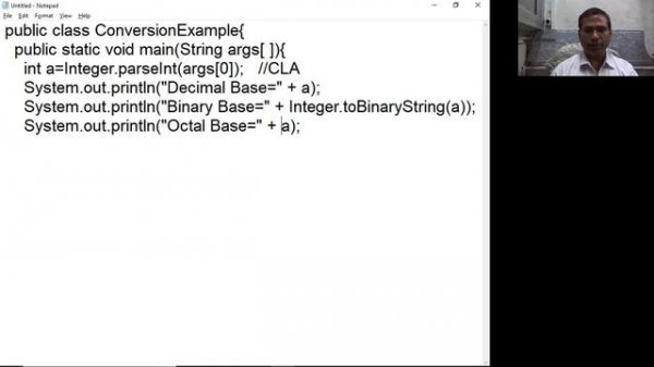 Converting Decimal to Binary Octal Hex in Java - Hindi