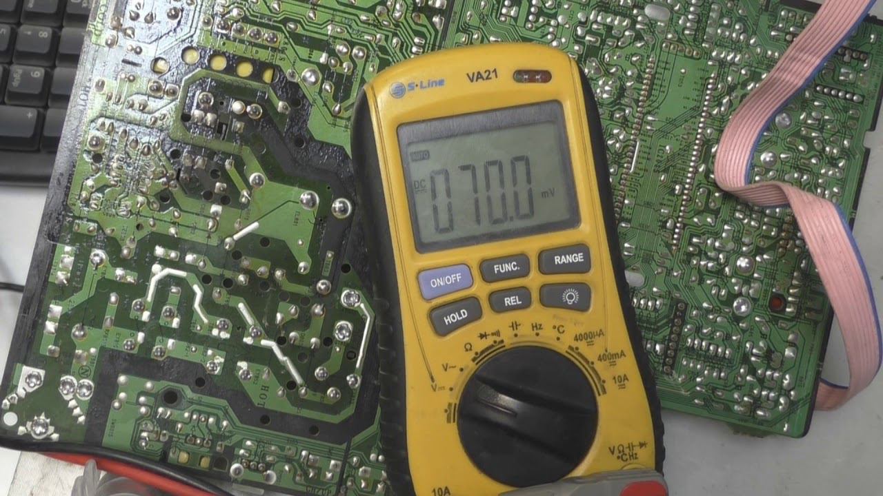 samsung cs-14f2r (шасси KS1A)не включается, простой ремонт... И снова кондерчики. смотреть онлайн