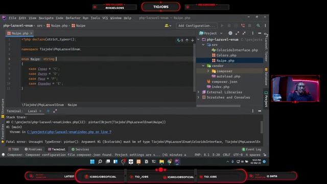 T03E21 - PROGRAMAÇÃO ORIENTADA A OBJETOS COM PHP | ENUMS [CODEOGRAFIA] смотреть онлайн