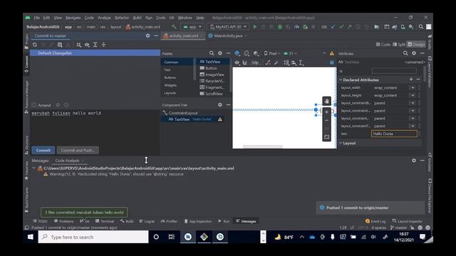 Tutorial Membuat Kolaborasi Project di Android Studio Dengan GIT смотреть онлайн