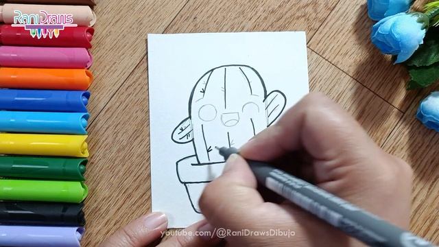 Cómo dibujar un CACTUS kawaii - ideas de dibujos kawaii fáciles смотреть онлайн