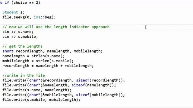 C++ Files : - Fixed length , length indicator , delimiter смотреть онлайн