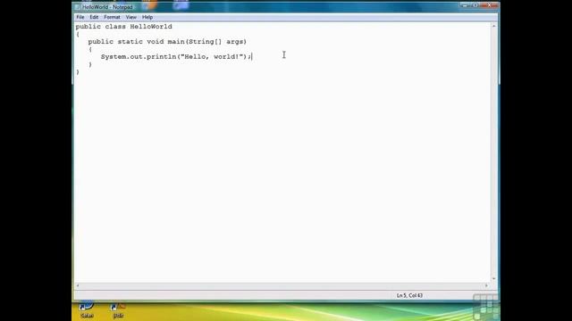 Lesson 03 How to Write Your First Java Program - Hello, World! and Correct Errors смотреть онлайн