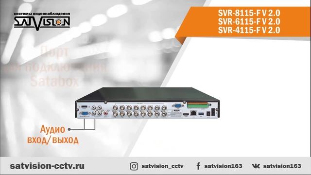 SVR-8115F V2.0 + SVR-6115F V2.0 + SVR-4115F V2.0  Гибридные видеорегистраторы