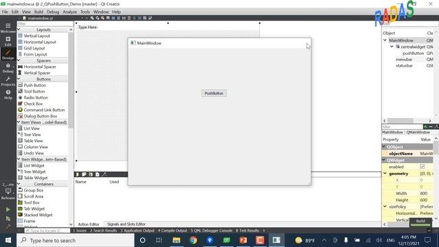 QT C++ GUI Tutorial 3 - QPushButton смотреть онлайн