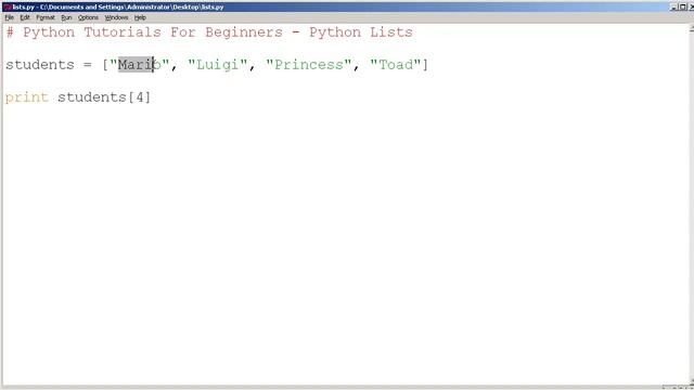 Python Tutorials for Beginners - Python Lists смотреть онлайн