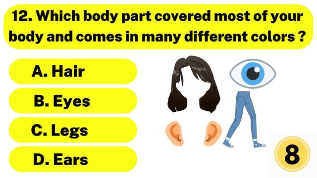 Human Body Quiz For Kids| GK Quiz On Human Body| Quiz For Kids| Class 2 | EVS For Class 2| Kids Qui