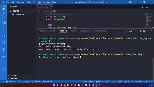 Git e Gitflow - DEVInHouse смотреть онлайн