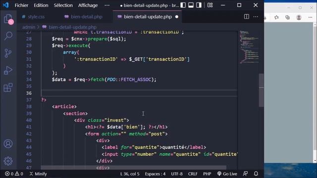 Formation PHP 8 : Mettre en place le formulaire de modification - Vidéo Tuto смотреть онлайн