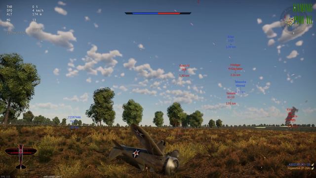 Fighter Plane Fight And Crash | Crashed And Exploded | War Thunder. смотреть онлайн