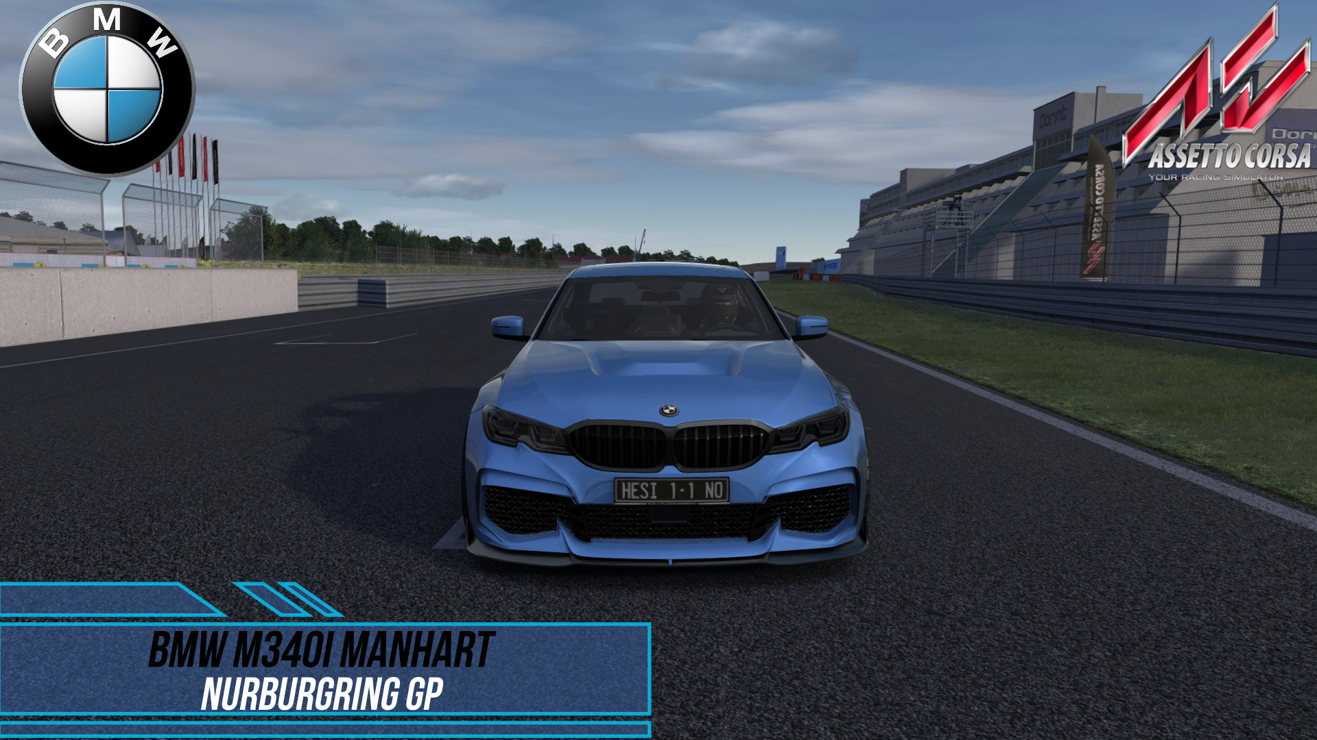 BMW M340i Manhart - Nurburgring GP / Assetto Corsa. смотреть онлайн