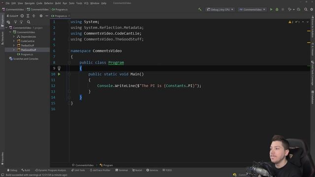 Are comments in code actually a bad practice? смотреть онлайн