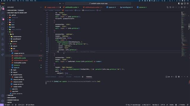 SvelteKit TanStack Table edit row (+ custom table components) смотреть онлайн
