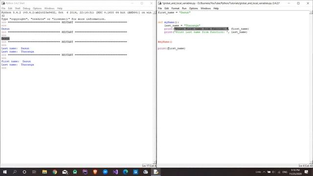 Python Sinhala Tutorial - #03 Global & Local Variables | Python Tutorial for Beginners смотреть онлайн
