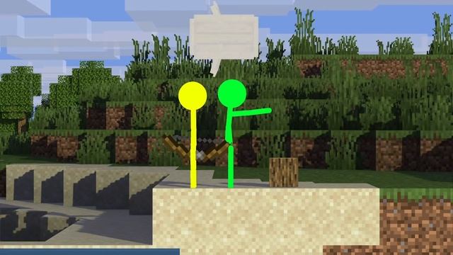 Stickman Animation Vs Minecraft - HOW TO CRAFT GREEN STICKMAN ? Stick Man Fight Cartoon смотреть онлайн