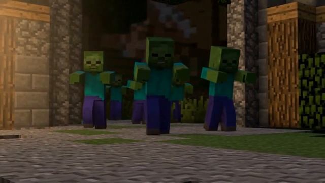 ♪ Крутое видео про майнкрафт. Песня убойная.