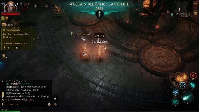 Diablo Immortal sharing akeba blessing. смотреть онлайн