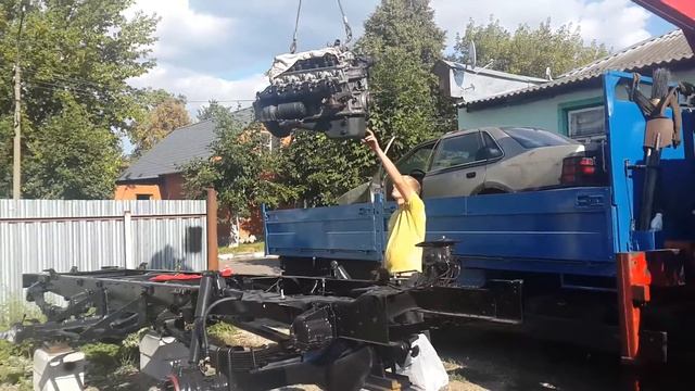 Установка двигателя ГАЗ 66 смотреть онлайн