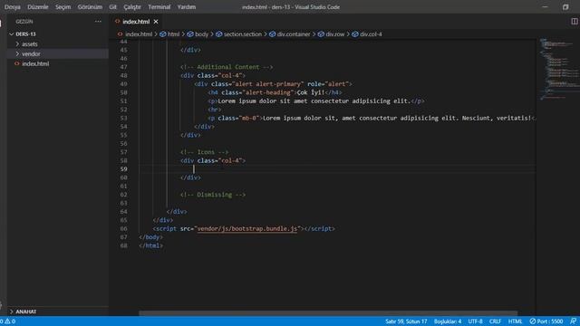 Bootstrap 5 Dersleri - Ders 13 Bootstrap Bildirim Mesajları (Alert) смотреть онлайн