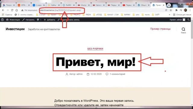 Первые настройки сайта, обновления, работа с плагинами смотреть онлайн