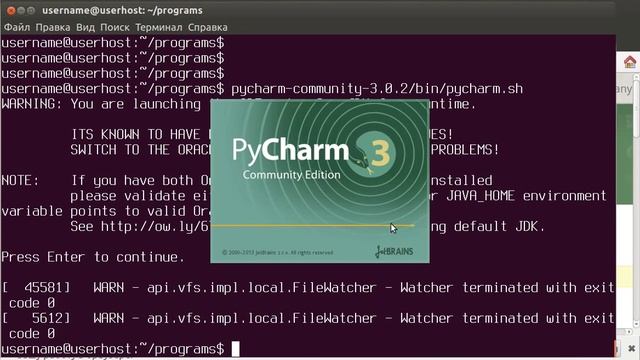 Установка PyCharm под Ubuntu смотреть онлайн