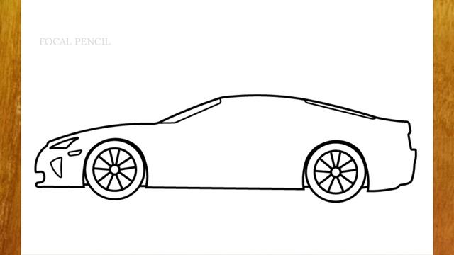How To Draw A Car - How To Draw Lexus LFA (2010) смотреть онлайн
