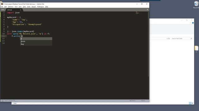 Write and Read Dictionary To JSON file in Python | Python Tutorial смотреть онлайн