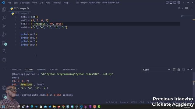031 - Python Set | Python Tutorial for Beginners Full Course смотреть онлайн