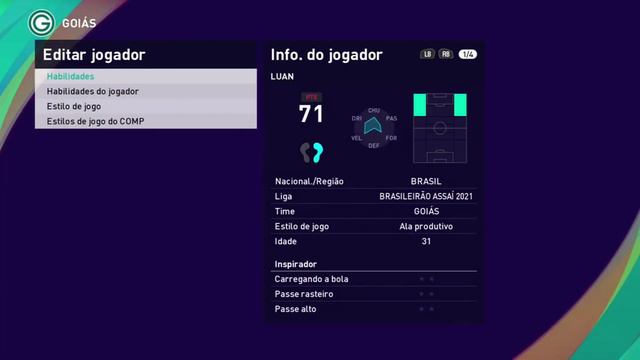 Luan ● Goias ► Pes2021 - Copia Base смотреть онлайн