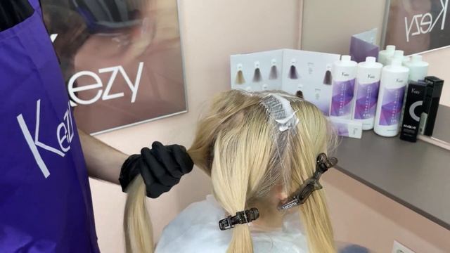 Естественный блонд с красителем Crazy Blond