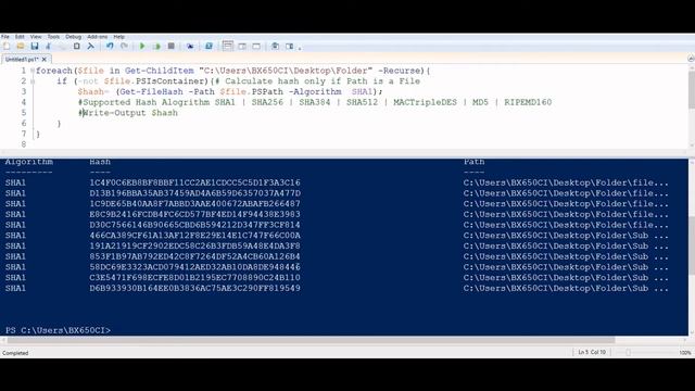 PowerShell Get Hash Of All Files In Directory смотреть онлайн