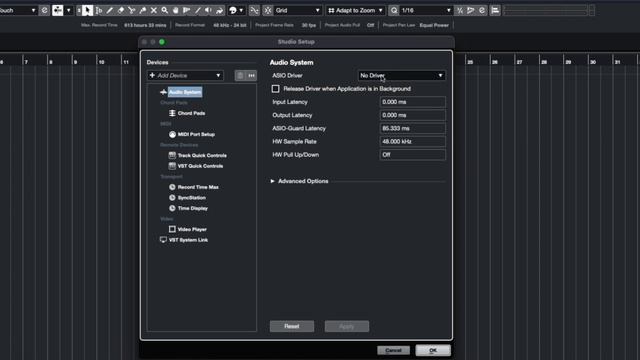 Selecting an Audio Driver in Nuendo and Cubase. смотреть онлайн
