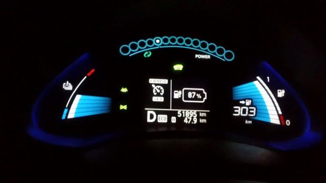 340 километров на Nissan Leaf AZE0 с батареей 40 кВтч. Новый маршрут смотреть онлайн