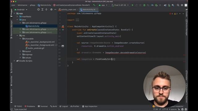 How to show an animated GIF in an Android App? | API Level 28 required смотреть онлайн