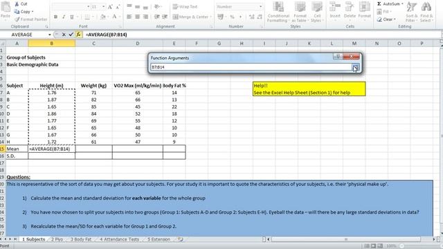 Research Methods: Averages & Standard Deviations on Microsoft Excel смотреть онлайн