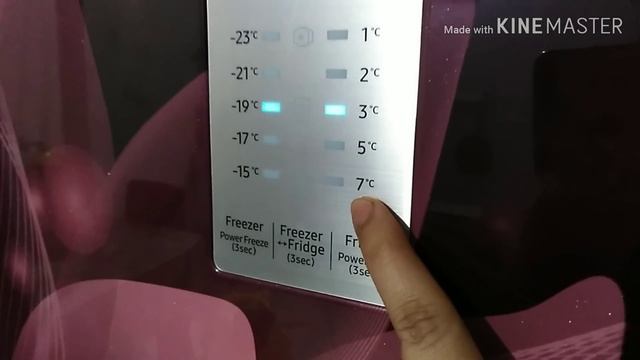 How To Set Temperature Of Samsung 3 In 1 Convertible Double Door Refrigerator.