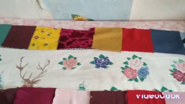 Коврик ,это бабушкина память.Обшила методом лоскутного шитья. смотреть онлайн