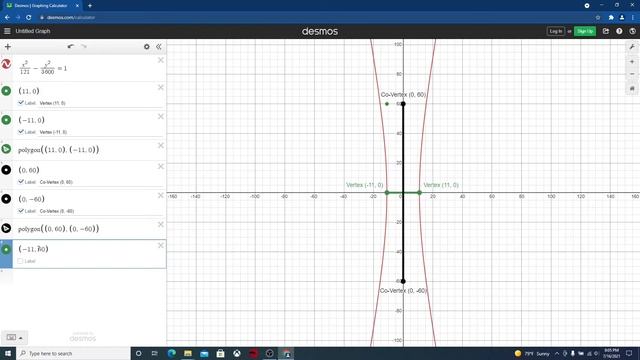 Hyperbolas - Plotting in Desmos - Part 1 смотреть онлайн