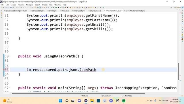 Rest Assured | Interview Question | 40 | Deserialization | using Rest Assured Json path | தமிழ் смотреть онлайн