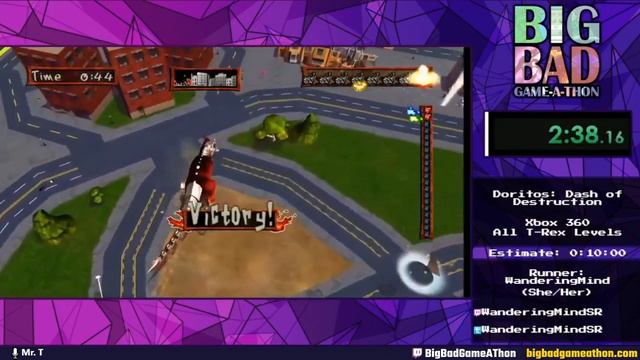 Big Bad Game-a-thon 2020 [#51] - Doritos: Dash of Destruction (All T-Rex Levels) por WanderingMind смотреть онлайн
