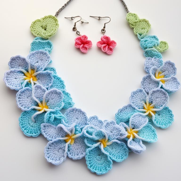 ВЯЗАНИЕ, УКРАШЕНИЯ, С ЦВЕТАМИ И ЛИСТЬЯМИ ОТ НЕЙРОСЕТИ. ПОДБОРКА №7 смотреть онлайн