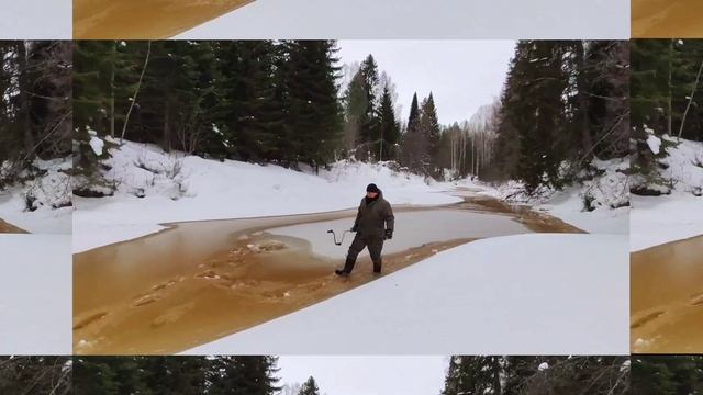 Ловим хариуса.Первая оттепель после суровой зимы.Река Сойга смотреть онлайн